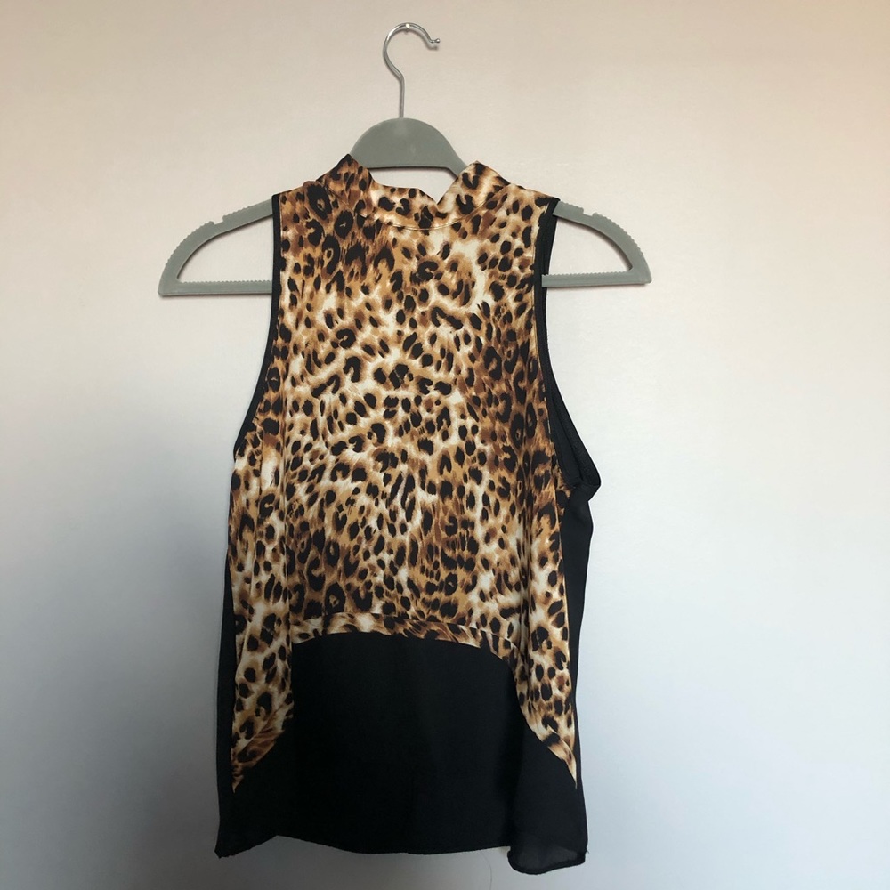 Cheetah print tank top